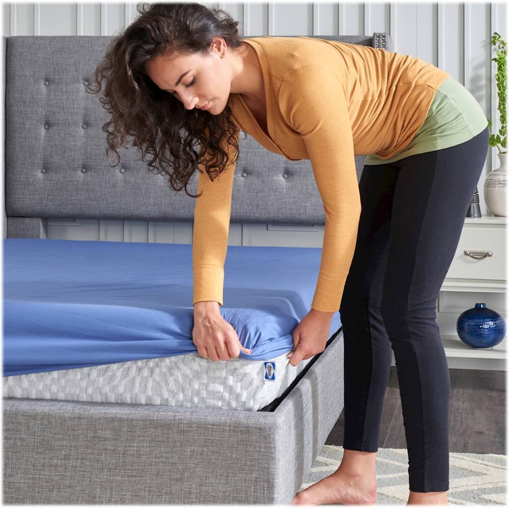 Alt View 13. Sealy - 8" Memory Foam Twin Mattress - White.