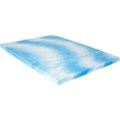 Angle Zoom. Sealy - 3 + 1 Memory Foam Topper with Fiber Fill Cover - King - Blue.