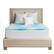 Front Zoom. Sealy - 1.5" Chill Gel Memory Foam Twin Topper - Blue.