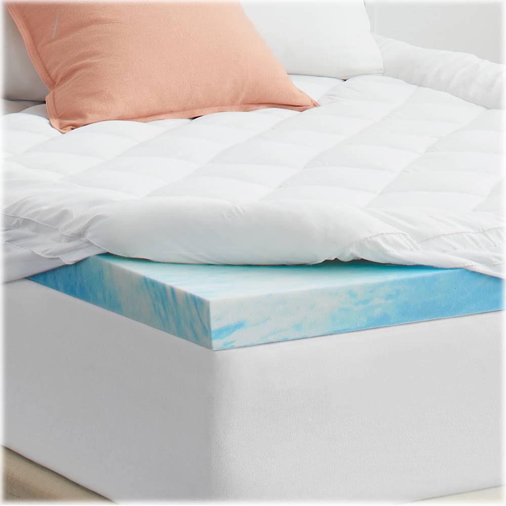 Best Buy Sealy 3 + 1 Memory Foam Cal King Topper with Fiber Fill Cover