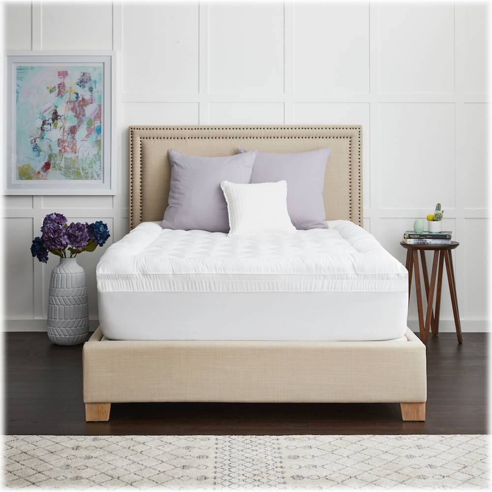 Best Buy Sealy 3 + 1 Memory Foam Cal King Topper with Fiber Fill Cover