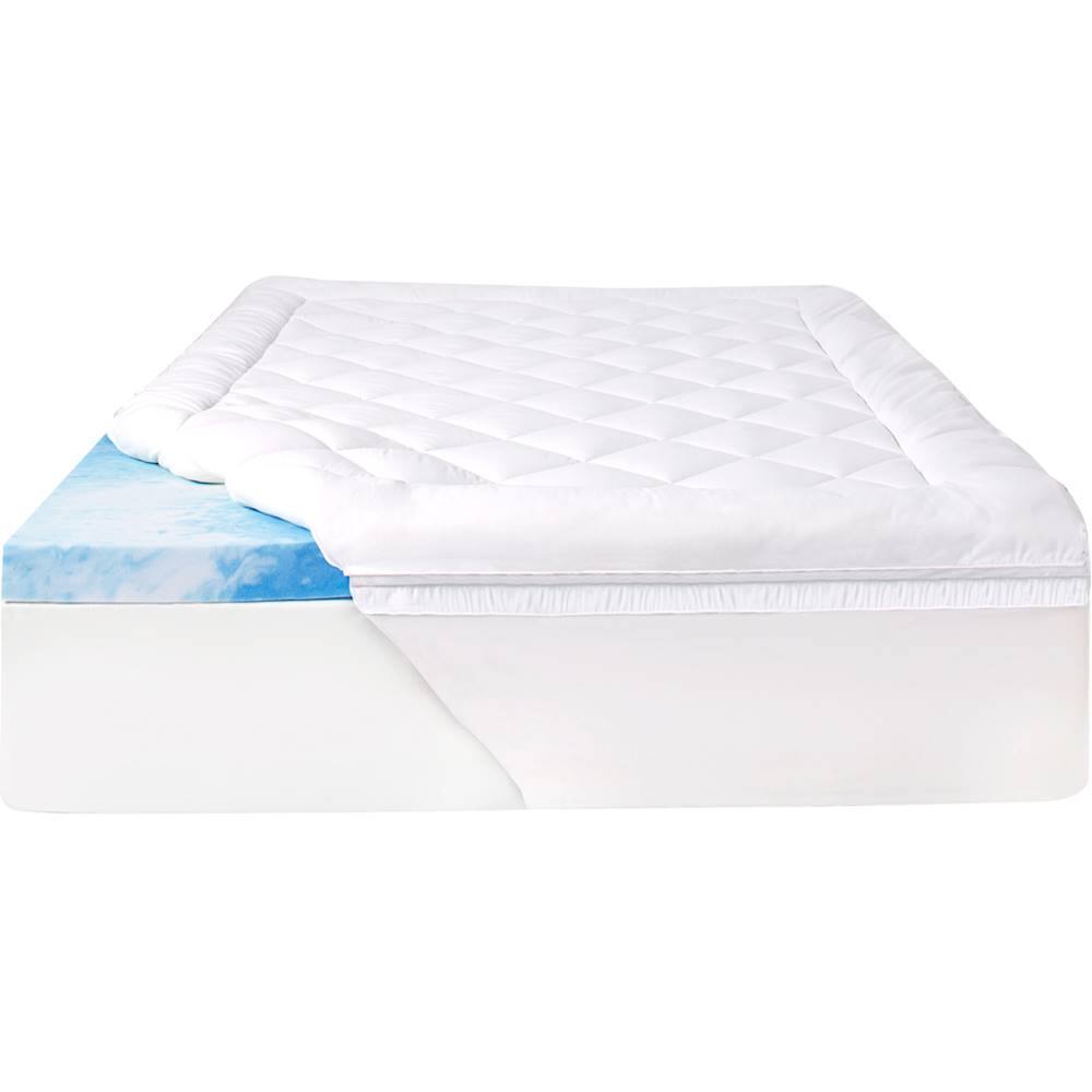 Best Buy Sealy 3 + 1 Memory Foam Cal King Topper with Fiber Fill Cover