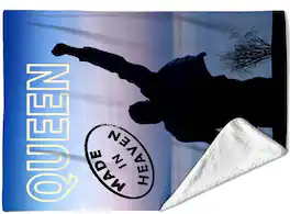 PopMarket - Queen - Rocksax - Queen - Heaven - Sherpa Fleece Blanket (60 in x 80 in) - Multicolor