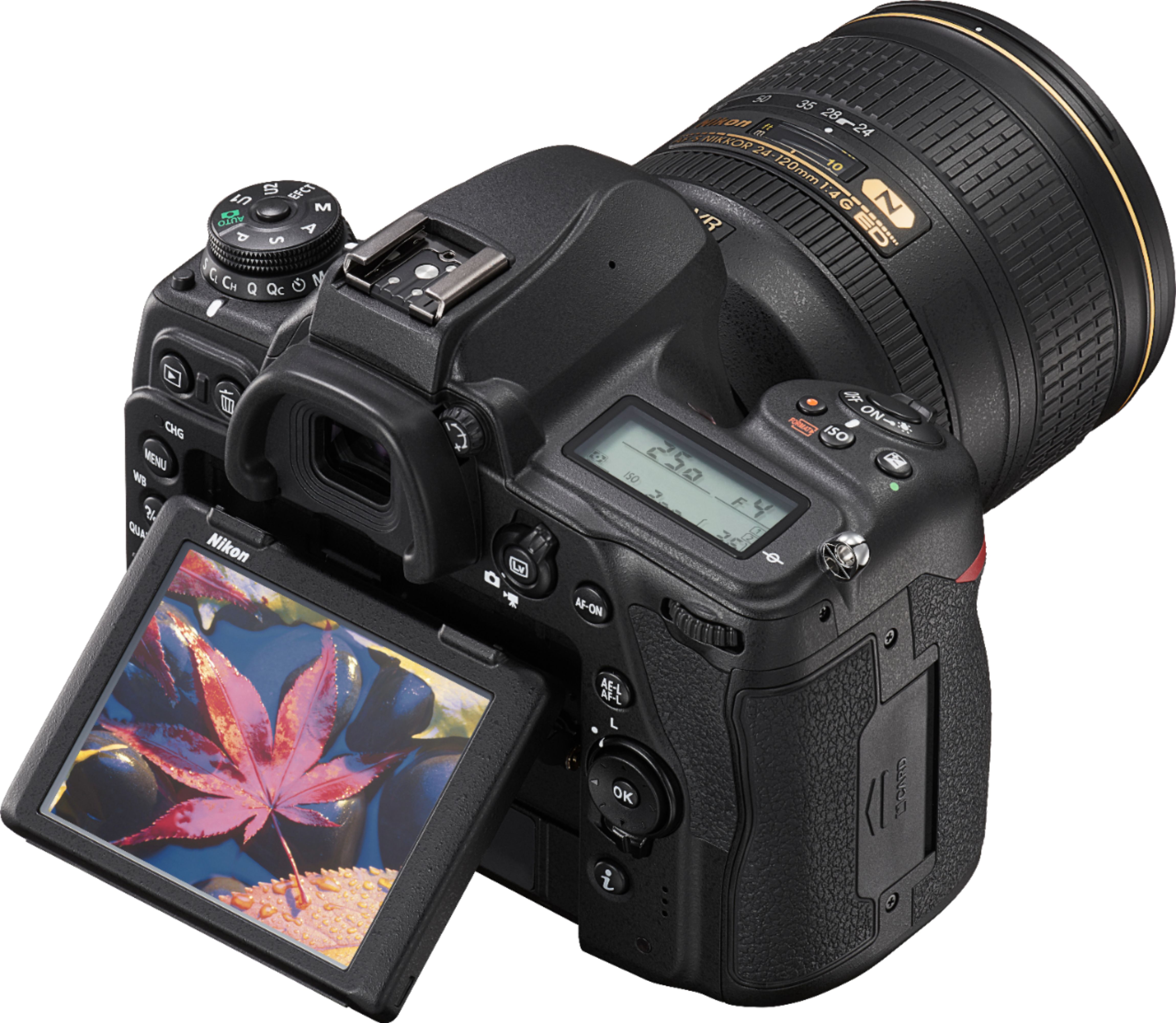 Back View: Nikon - D780 DSLR 4K Video Camera with 24-120mm Lens - Black