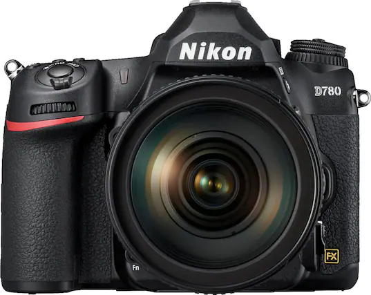 Front. Nikon - D780 DSLR 4K Video Camera with 24-120mm Lens - Black.