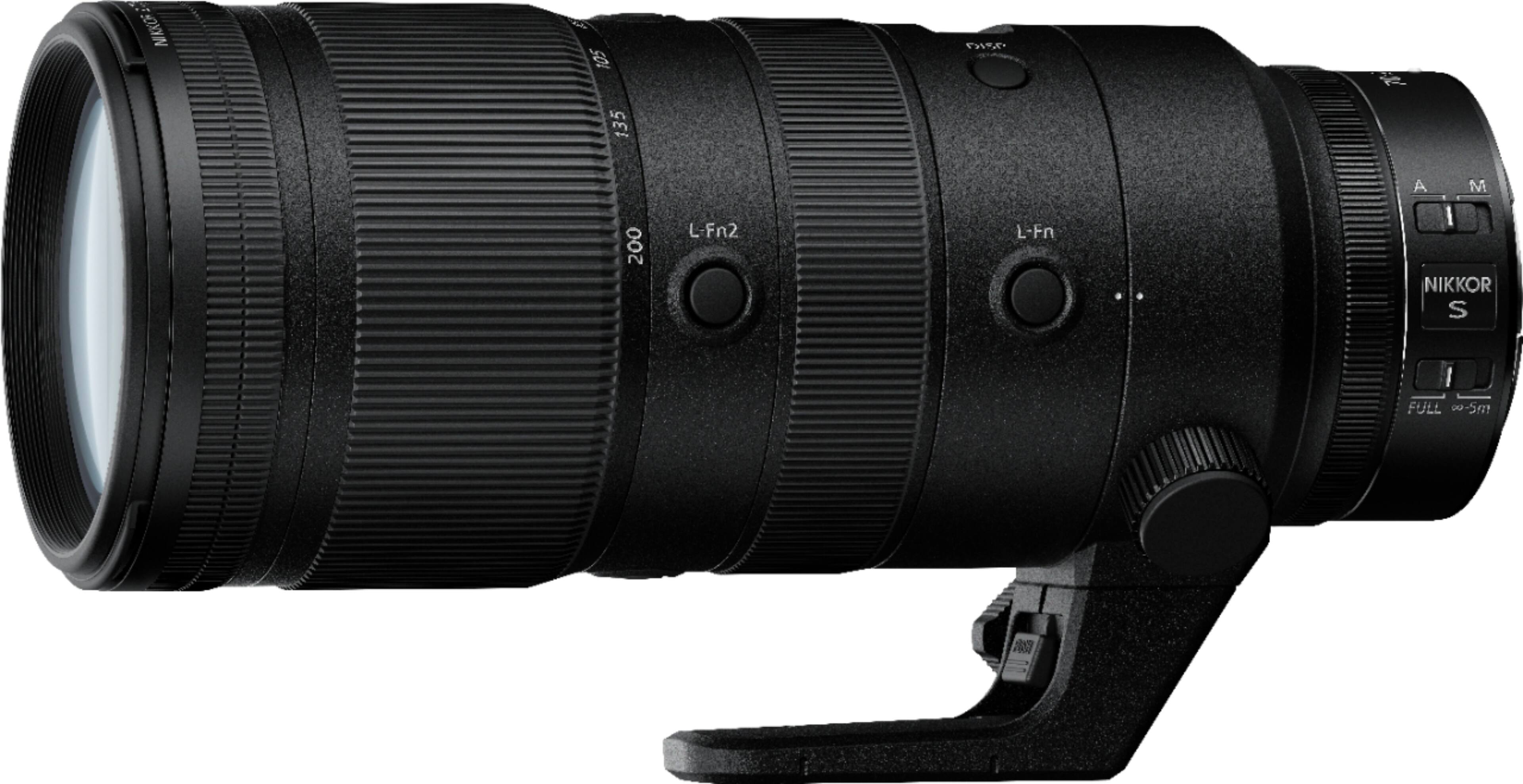 Angle. Nikon - NIKKOR Z 70-200mm f/2.8 VR S Optical Telephoto Zoom Lens for Nikon Z Cameras - Black.