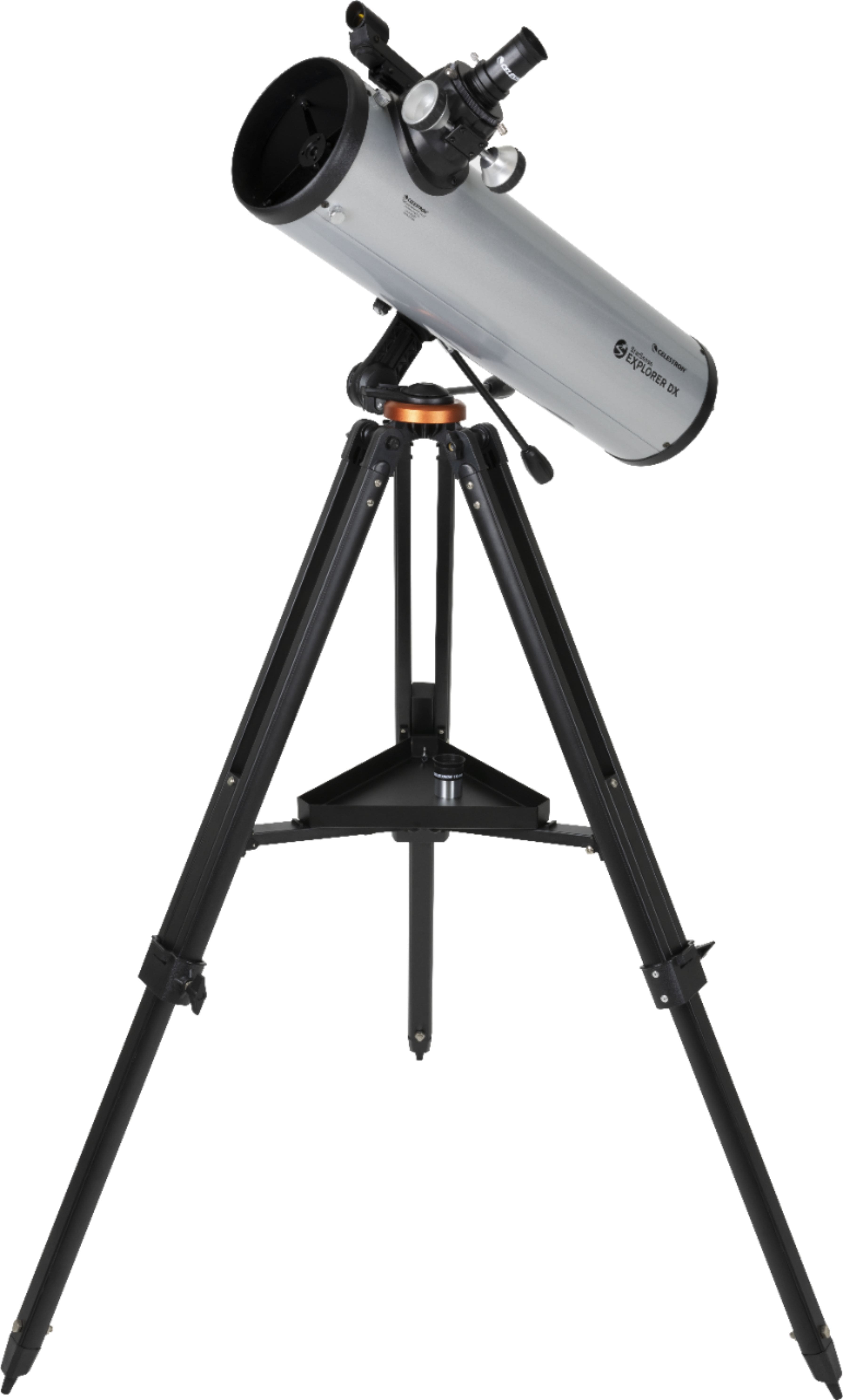 Angle. Celestron - Starsense Explorer DX 130AZ Smartphone App-Enabled Newtonian Reflector Telescope - Silver/Black.