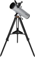 Celestron - Starsense Explorer DX 130AZ Smartphone App-Enabled Newtonian Reflector Telescope - Silver/Black - Angle_Zoom