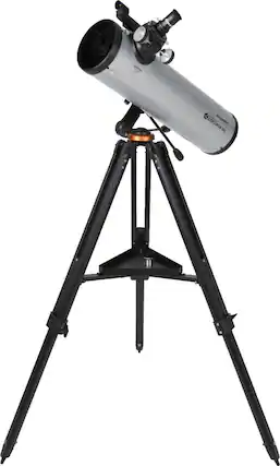 Angle. Celestron - Starsense Explorer DX 130AZ Smartphone App-Enabled Newtonian Reflector Telescope - Silver/Black.