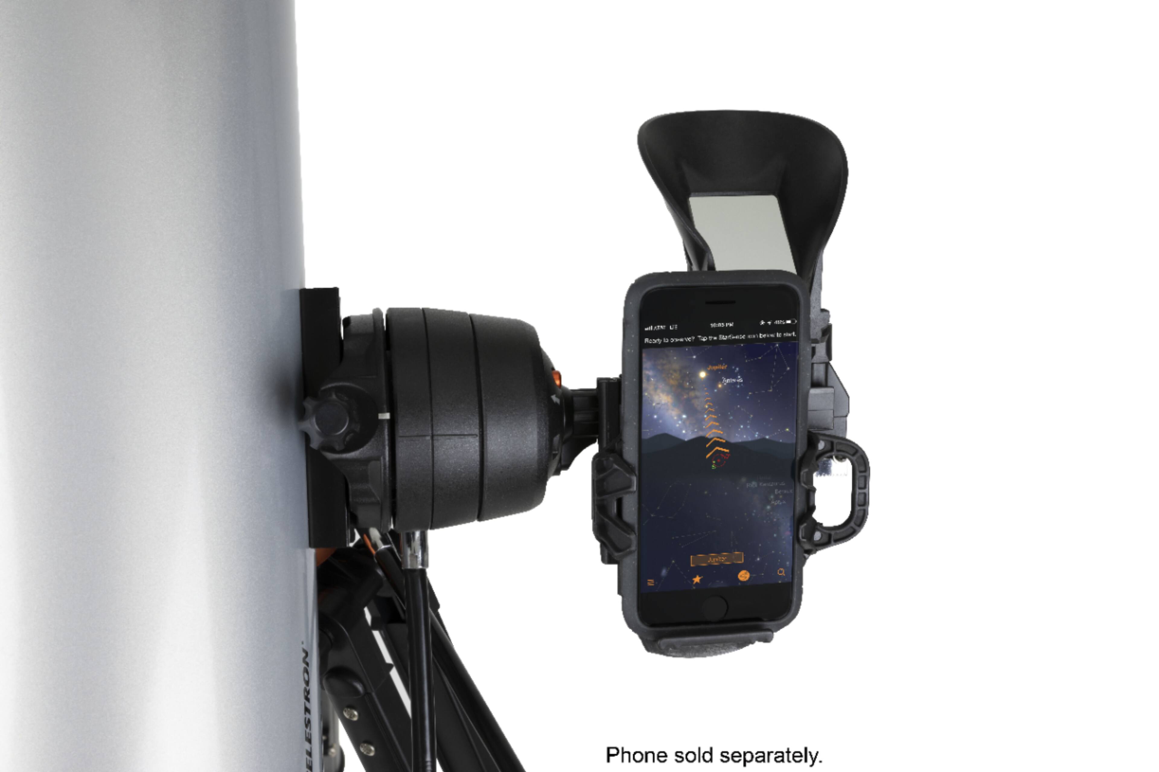 Alt View 12. Celestron - Starsense Explorer DX 130AZ Smartphone App-Enabled Newtonian Reflector Telescope - Silver/Black.