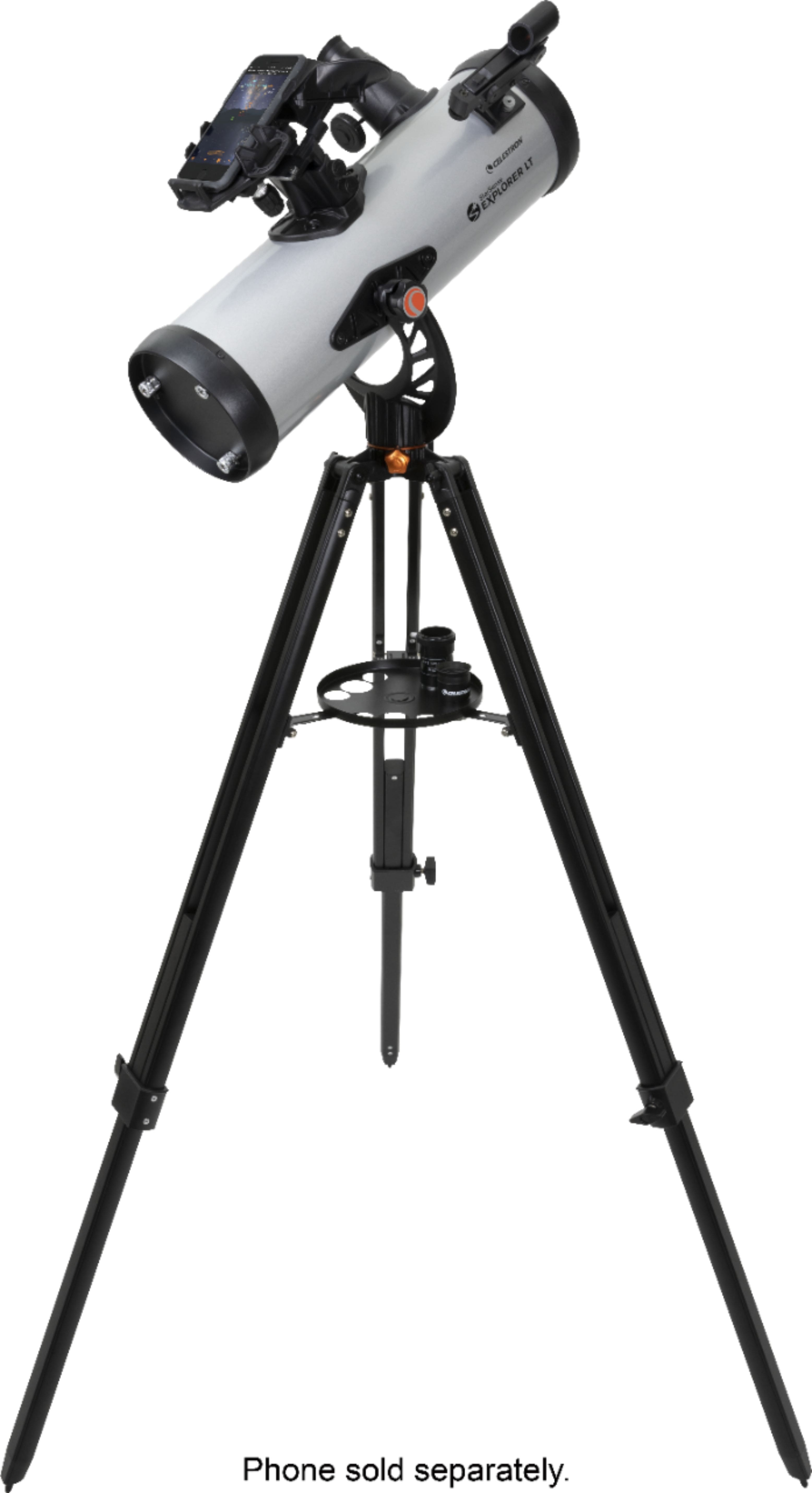 Angle. Celestron - Starsense Explorer LT 114AZ Telescope App-Enabled Newtonian Reflector Telescope - Silver/Black.