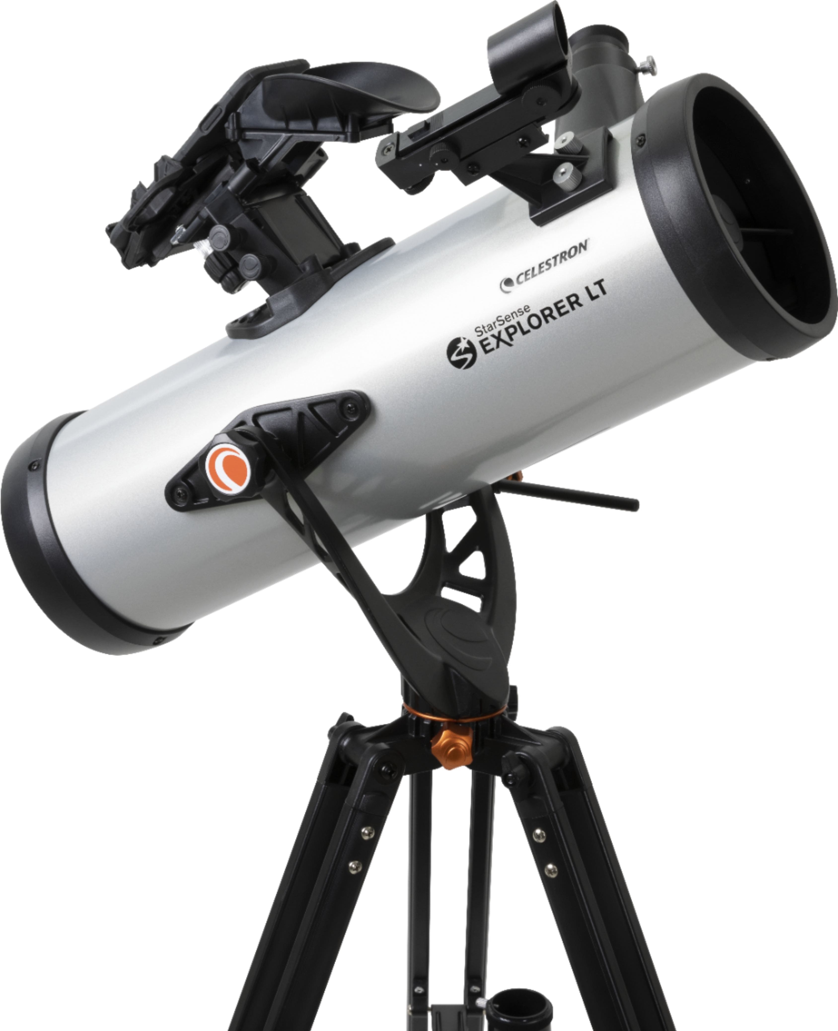 Alt View 13. Celestron - Starsense Explorer LT 114AZ Telescope App-Enabled Newtonian Reflector Telescope - Silver/Black.