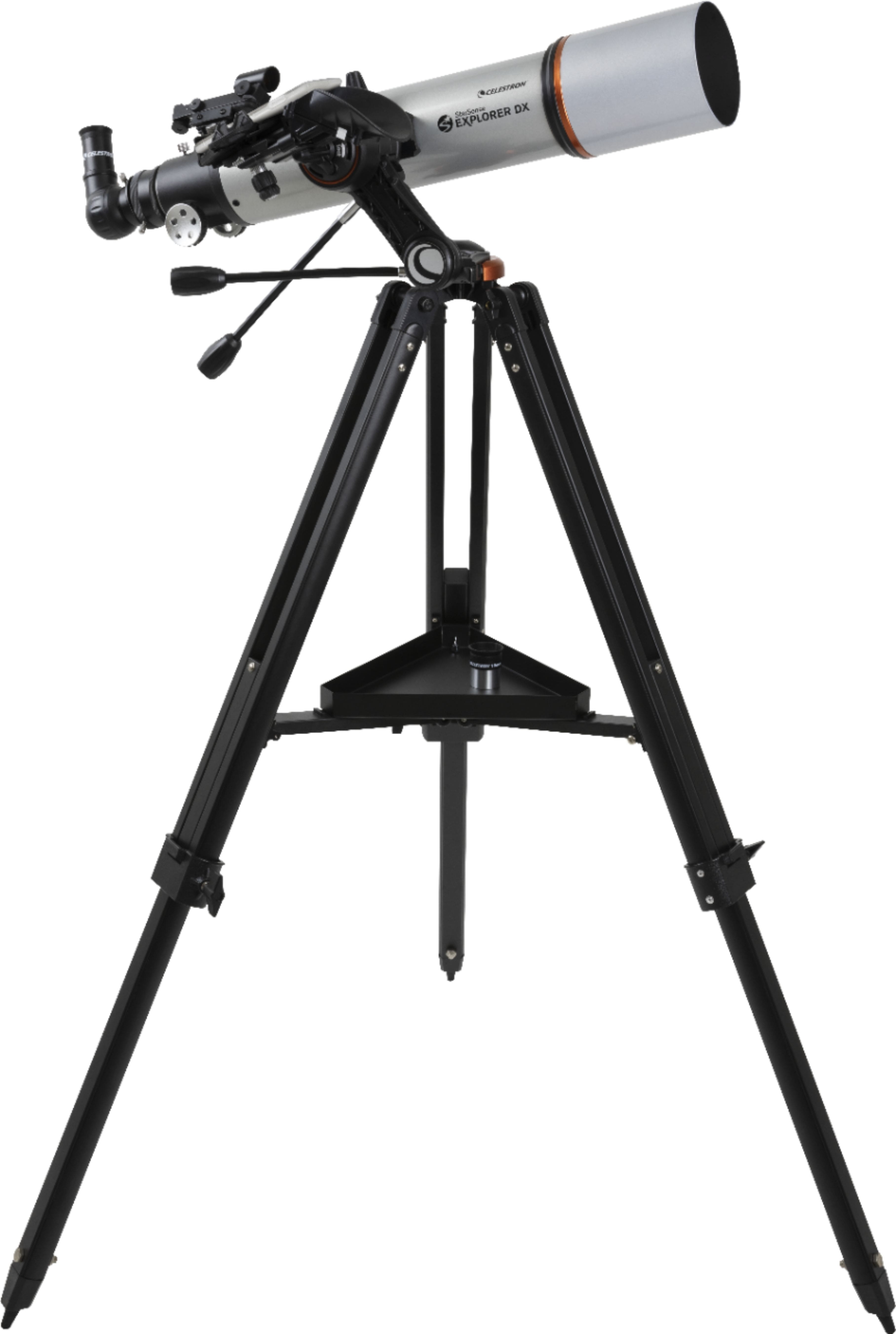 Celestron - StarSense Explorer 102mm Refractor Telescope - Silver/Black - Angle_Zoom