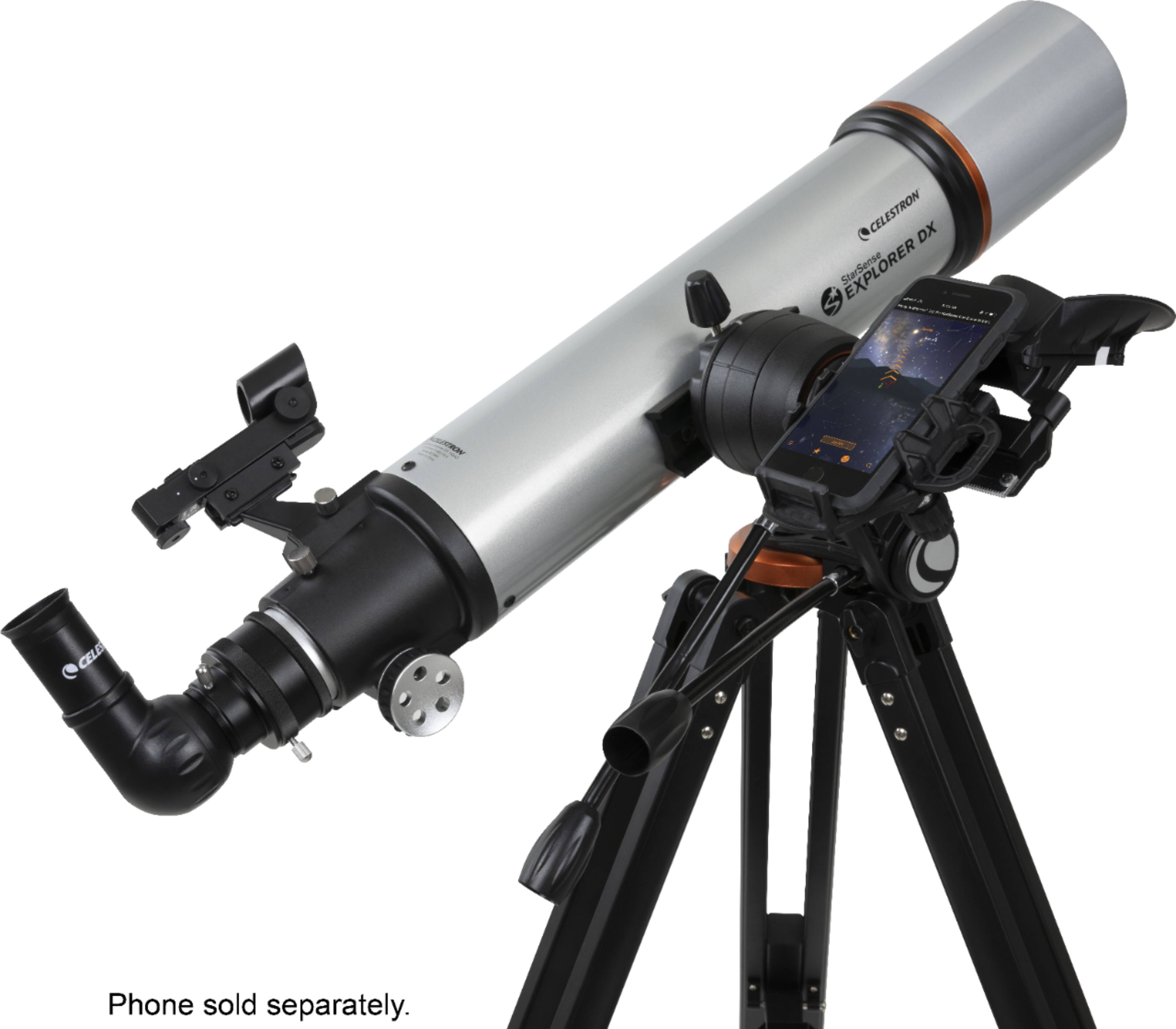 Alt View 12. Celestron - StarSense Explorer 102mm Refractor Telescope - Silver/Black.