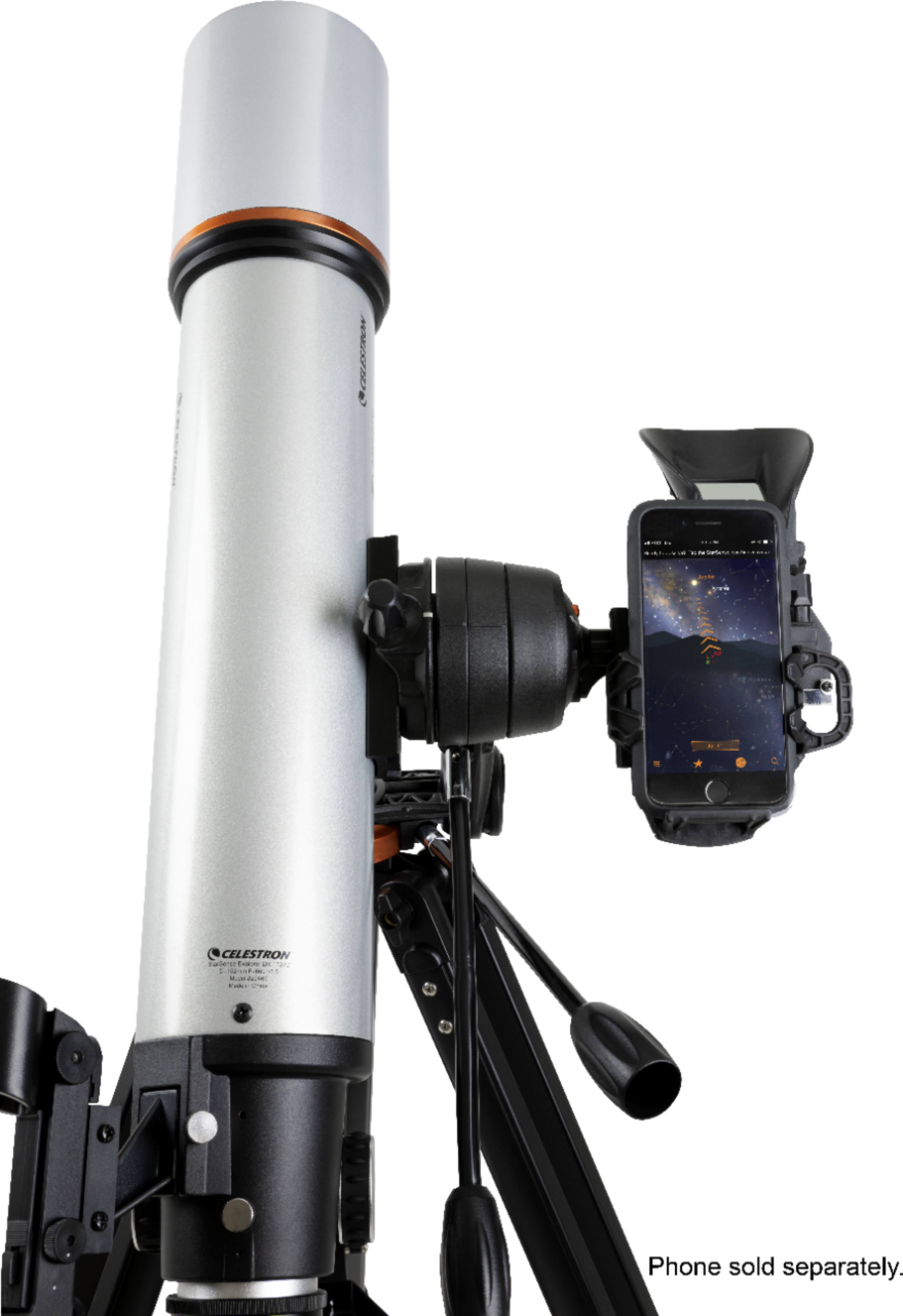 Alt View 13. Celestron - StarSense Explorer 102mm Refractor Telescope - Silver/Black.