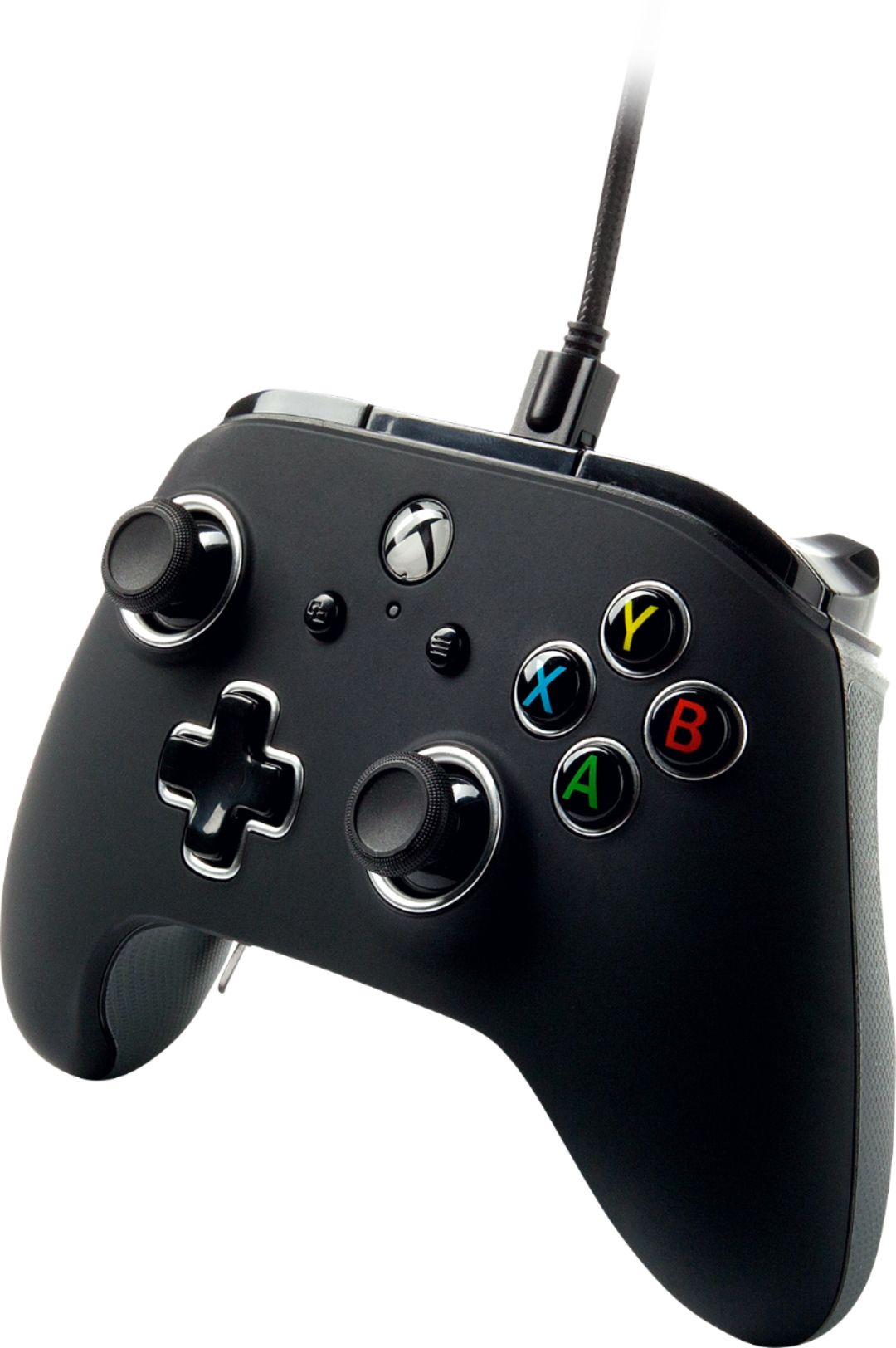 Left View: PowerA - Fusion Pro Wired Controller for Xbox One - Black