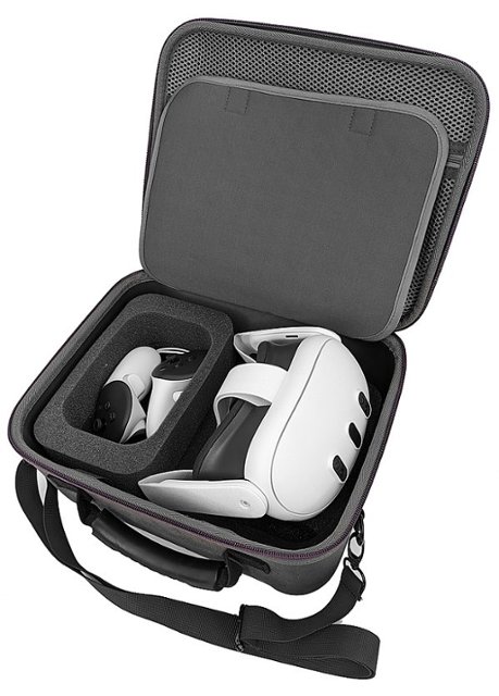 CASEMATIX Custom Protective Case with Shoulder for Meta Quest 2 VR Headsets and Accessories Gray EVA129-QST - Best Buy