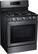 Angle. Samsung - 5.8 Cu. Ft. Freestanding Gas Convection Range with Self-High Heat Cleaning - Black Stainless Steel.