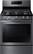 Front. Samsung - 5.8 Cu. Ft. Freestanding Gas Convection Range with Self-High Heat Cleaning - Black Stainless Steel.