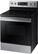 Left. Samsung - 5.9 cu. ft. Freestanding Electric Range with Self-Cleaning - Stainless Steel.