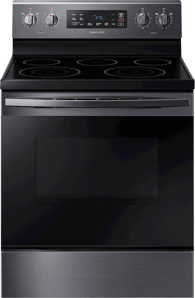 Front. Samsung - 5.9 cu. ft. Freestanding Electric Range with Self-Cleaning.