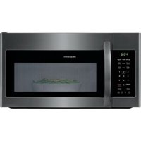 Frigidaire - 1.8 Cu. Ft. Over-the-Range Microwave - Black stainless steel - Front_Zoom