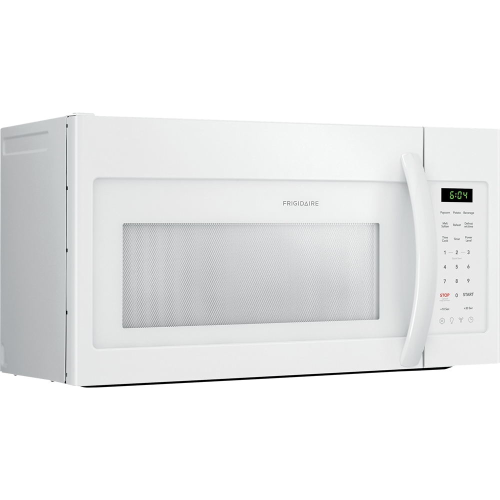 Left View: Frigidaire - 1.8 Cu. Ft. Over-the-Range Microwave - White