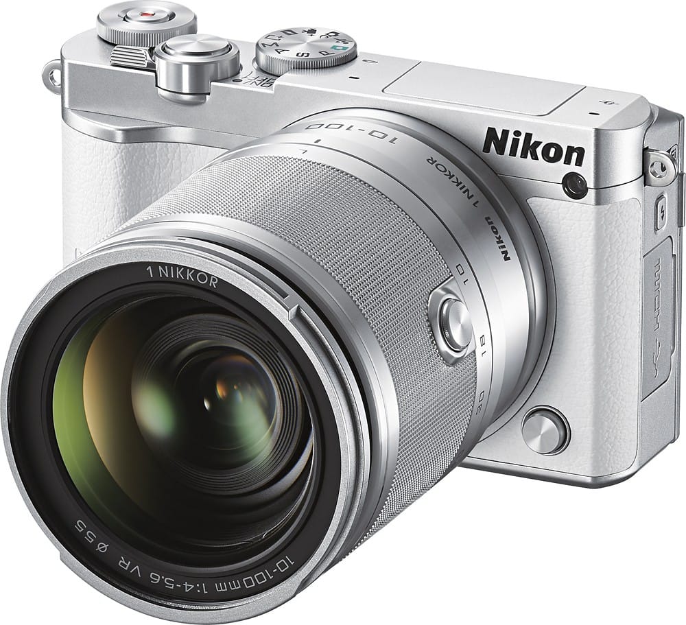 Nikon J5 Mirrorless Camera With Nikkor 10 100mm F 4 5 6 Vr Lens White Best Buy