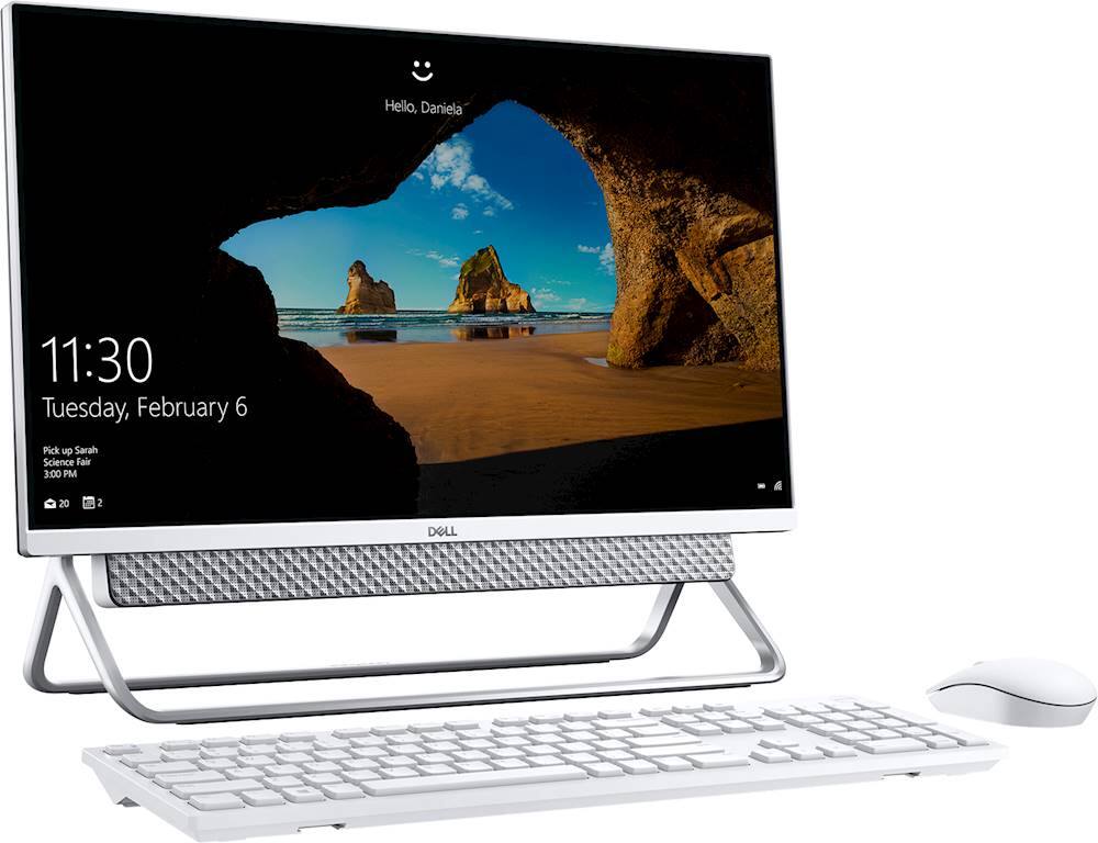 Angle. Dell - Inspiron 23.8" Touch-Screen All-In-One - Intel Core i5 - 12GB Memory - 1TB Hard Drive - Silver/Touch Vessel Stand.