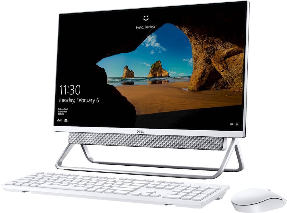 Left. Dell - Inspiron 23.8" Touch-Screen All-In-One - Intel Core i5 - 12GB Memory - 1TB Hard Drive - Silver/Touch Vessel Stand.