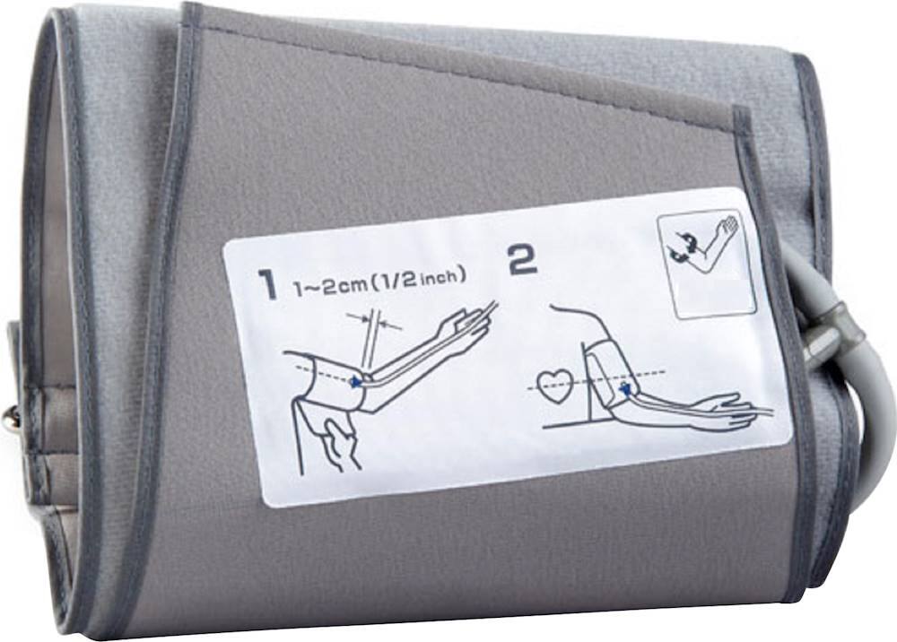 Small D-Ring Cuff for Select Omron Blood Pressure Monitors - Gray