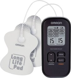 Omron - Max Power Relief TENS Unit - Black - Front_Zoom