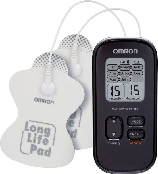 Front. Omron - Max Power Relief TENS Unit - Black.