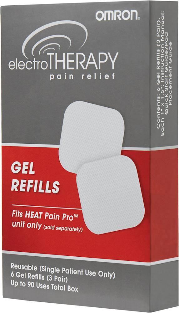Alt View 13. Omron - Heat Pain Pro Gel Refills (3 Pairs) - White.