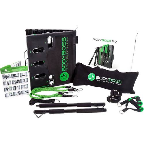 BodyBoss - Home Gym 2.0 Full Portable Gym Home Workout System - Green