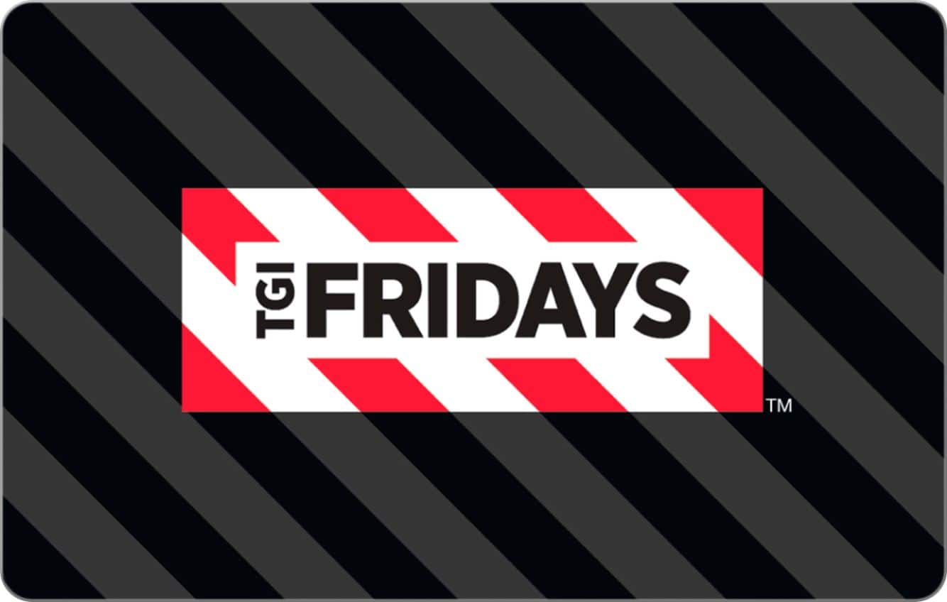 Front. TGI Friday - $50 Gift Card.