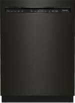 KitchenAid - Front Control Built-In Dishwasher with Stainless Steel Tub, FreeFlex Third Rack, 44dBA - Black Stainless With PrintShield Finish - Front_Standard