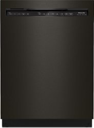 KitchenAid - Front Control Built-In Dishwasher with Stainless Steel Tub, FreeFlex Third Rack, 44dBA - Black Stainless Steel - Front_Zoom
