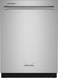 KitchenAid - 24" Top Control Built-In Dishwasher with Stainless Steel Tub, FreeFlex, 3rd Rack, 44dBA - Stainless Steel
