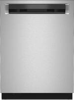 KitchenAid - Top Control Built-In Dishwasher with Stainless Steel Tub, FreeFlex™ Third Rack, 44dBA - Stainless Steel With PrintShield Finish - Front_Standard