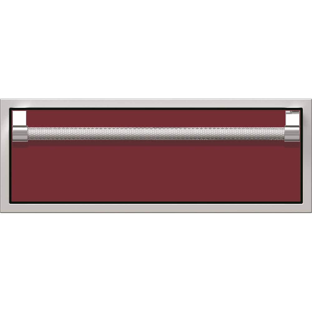 Hestan - AGSR Series 30" Outdoor Single Storage Drawer - Burgundy - Angle_Zoom