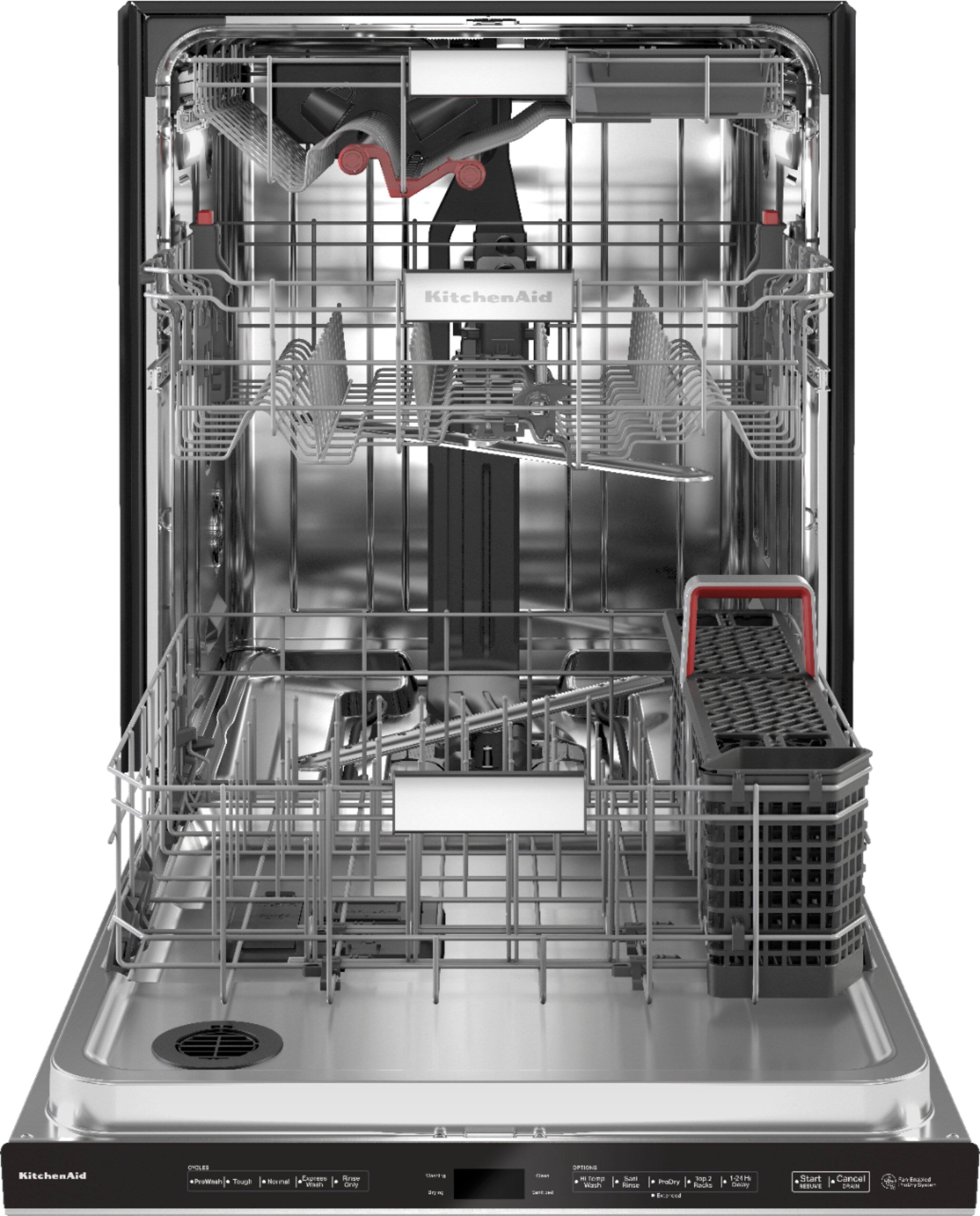 Alt View 1. KitchenAid - Top Control Built-In Dishwasher with Stainless Steel Tub, 3rd Rack, 44dBA - Stainless steel.
