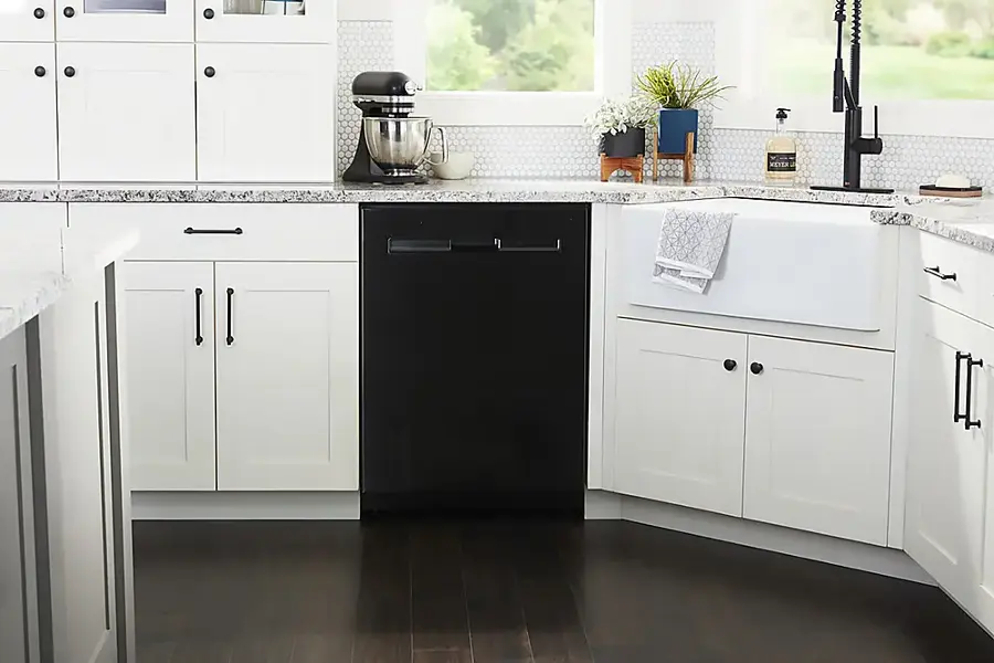 Alt View 24. Maytag - Top Control Built-In Dishwasher with Stainless Steel Tub, Dual Power Filtration, 3rd Rack, 47dBA - Black.