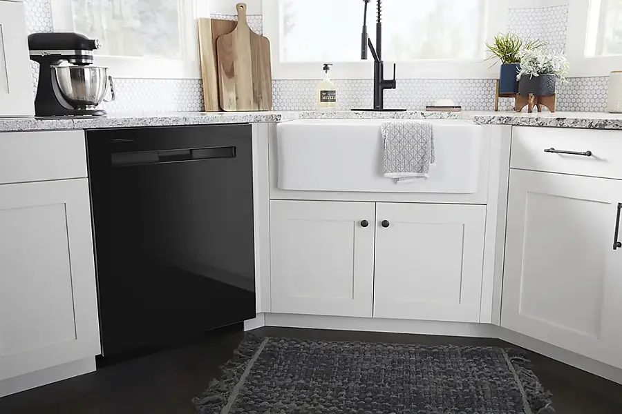 Alt View 25. Maytag - Top Control Built-In Dishwasher with Stainless Steel Tub, Dual Power Filtration, 3rd Rack, 47dBA - Black.