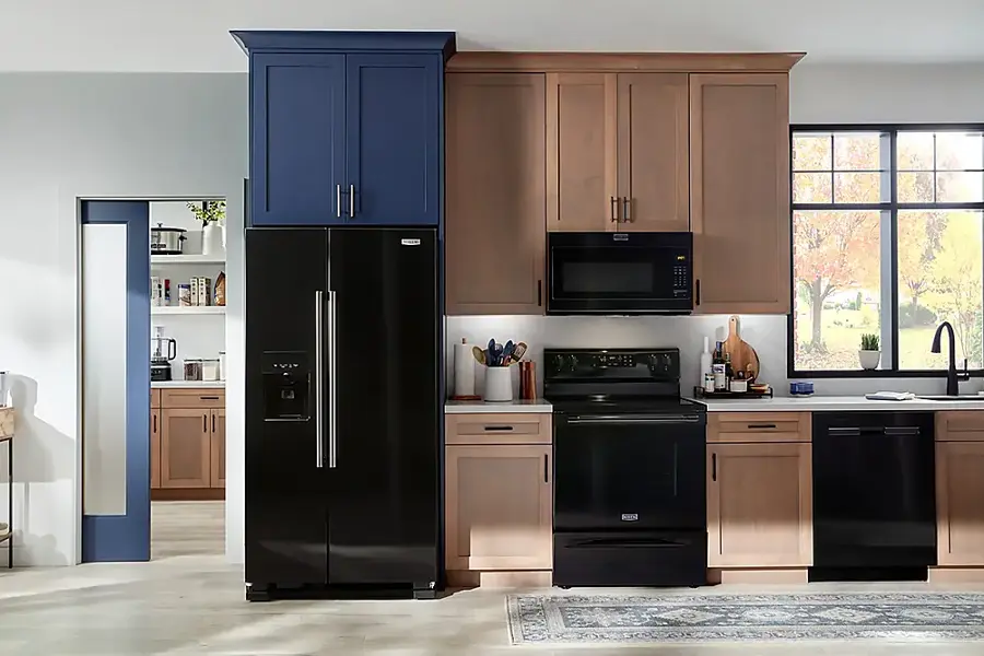 Alt View 26. Maytag - Top Control Built-In Dishwasher with Stainless Steel Tub, Dual Power Filtration, 3rd Rack, 47dBA - Black.