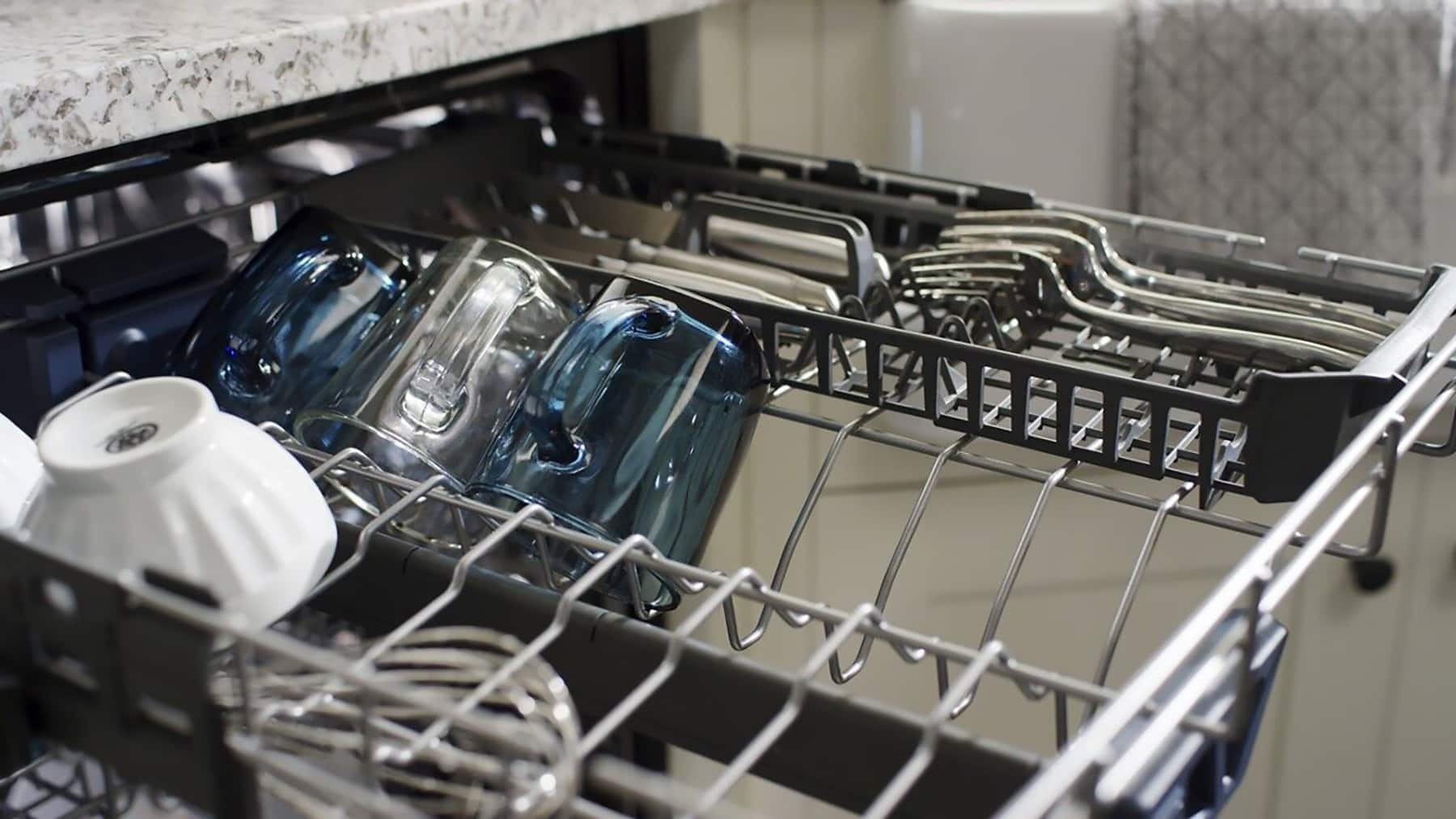 Alt View 19. Maytag - Top Control Built-In Dishwasher with Stainless Steel Tub, Dual Power Filtration, 3rd Rack, 47dBA - Stainless Steel.