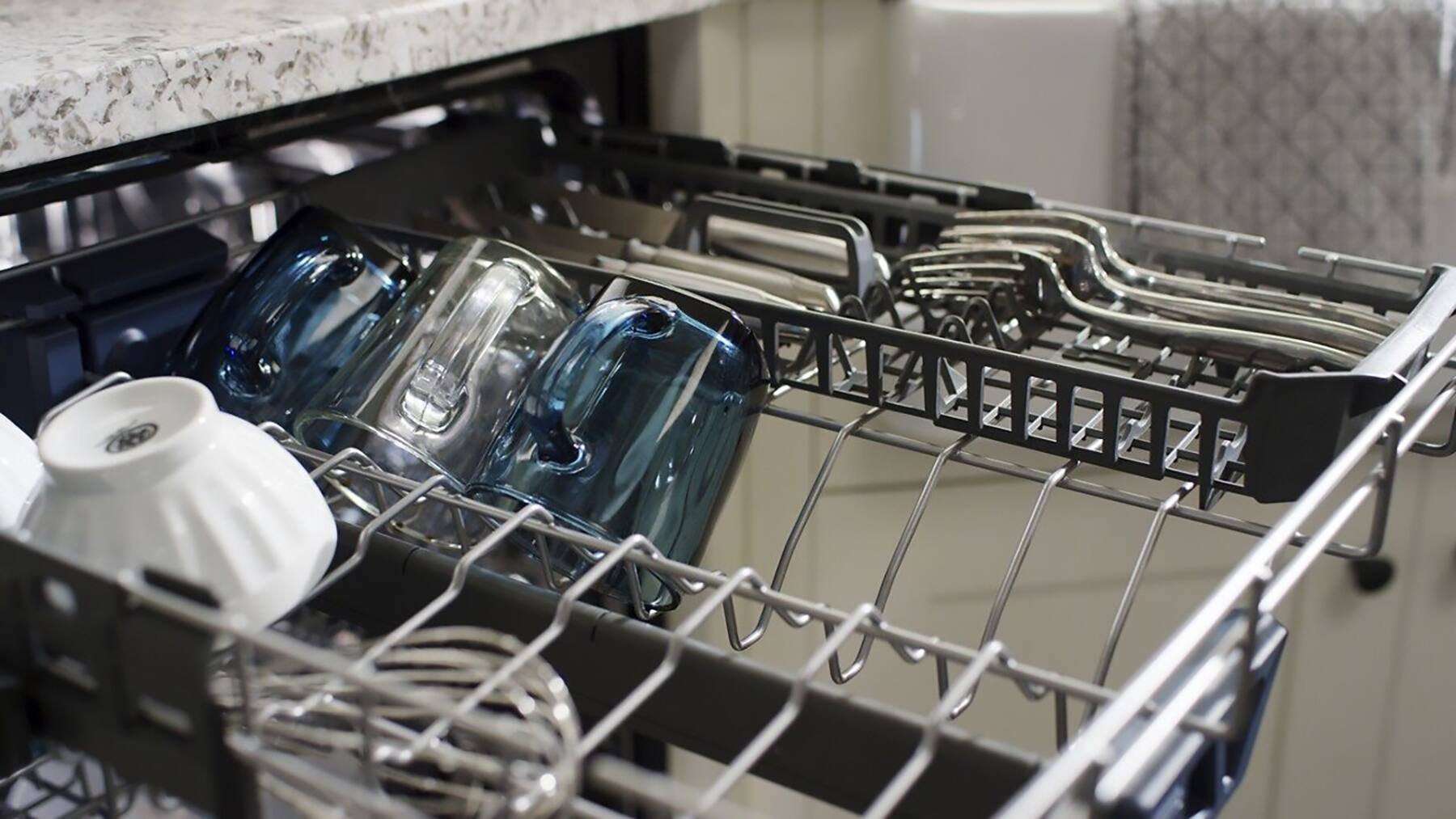 Alt View 19. Maytag - Top Control Built-In Dishwasher with Stainless Steel Tub, Dual Power Filtration, 3rd Rack, 47dBA - Stainless Steel.