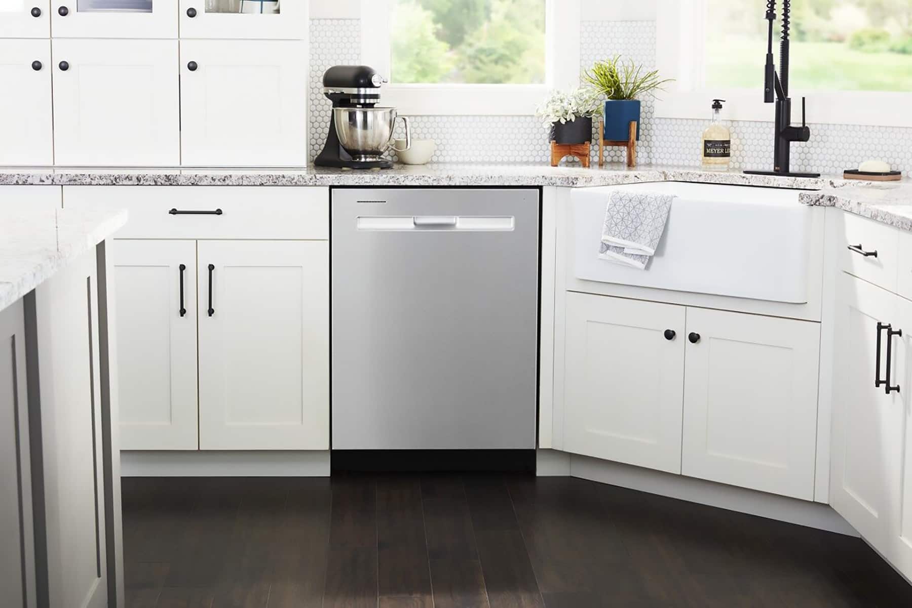 Alt View 22. Maytag - Top Control Built-In Dishwasher with Stainless Steel Tub, Dual Power Filtration, 3rd Rack, 47dBA - Stainless Steel.