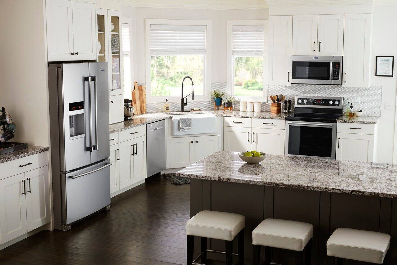 Alt View 23. Maytag - Top Control Built-In Dishwasher with Stainless Steel Tub, Dual Power Filtration, 3rd Rack, 47dBA - Stainless Steel.