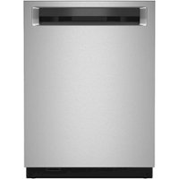 KitchenAid - 24" Top Control Built-in Stainless Steel Tub Dishwasher with FreeFlex Third Rack and 44dBA - Stainless Steel - Front_Zoom